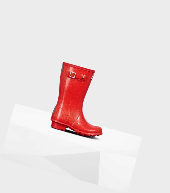 Kids' Hunter Original Big Starcloud Wellington Short Boots Red | 6720583-CK
