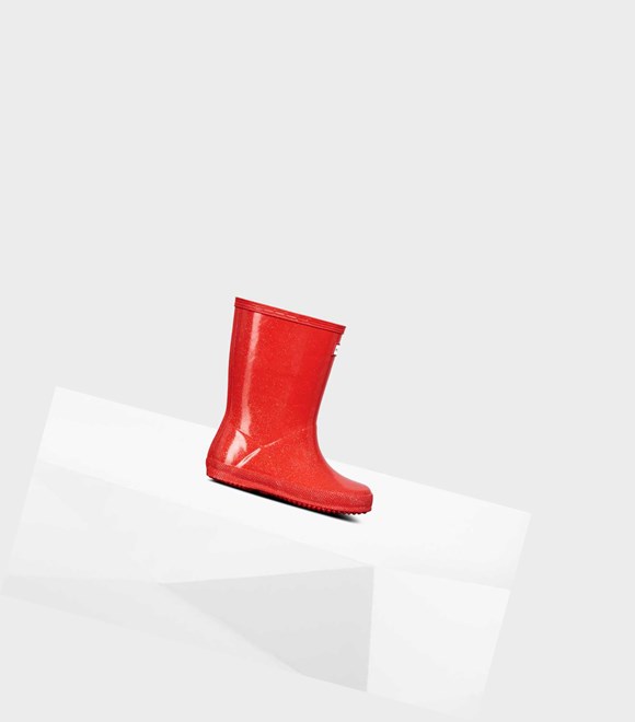 Kids' Hunter Original First Classic Starcloud Wellington Short Boots Red | 2364175-VN