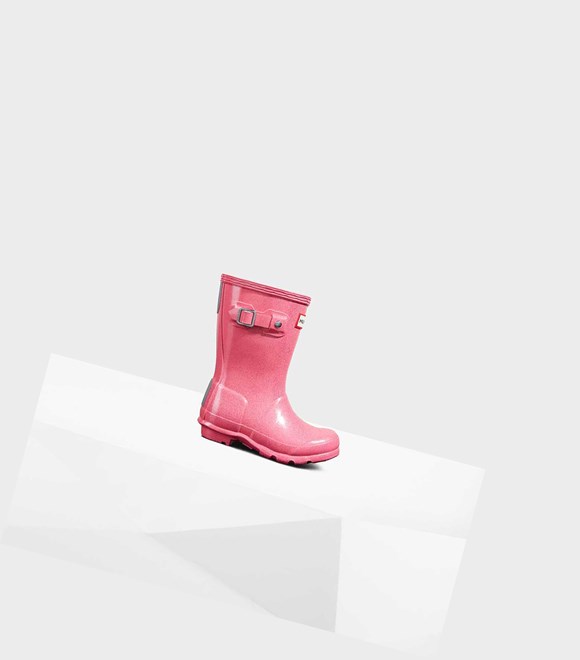 Kids' Hunter Original Little Starcloud Wellington Short Boots Pink | 1905873-BY