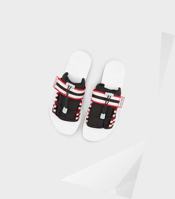 Men's Hunter Original Beach Slides Red / Black | 1769325-TE
