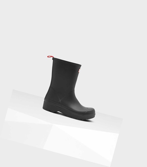 Men's Hunter Original Mid-Height Play Boots Black | 2157069-KM