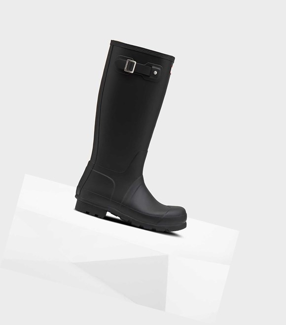 Men's Hunter Original Tall Insulated Winter Boots Black | 0963547-AX