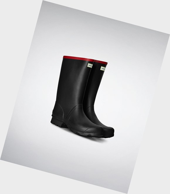 Women's Hunter Argyll Short Boots Black | 2397546-EN