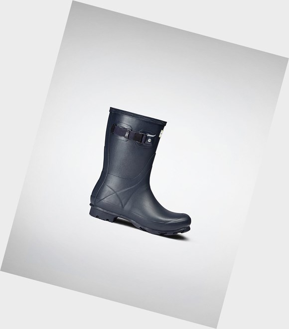 Women's Hunter Norris Field Short Boots Navy | 1096478-KA