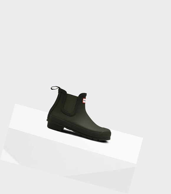 Women's Hunter Original Chelsea Boots Green | 1890576-DE