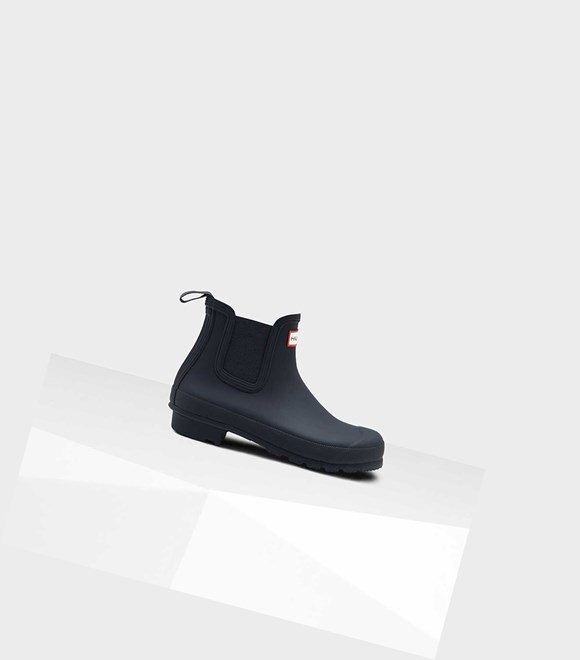 Women's Hunter Original Chelsea Boots Navy | 5032184-BR
