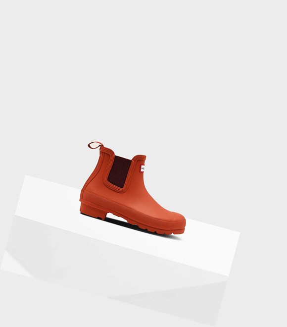 Women's Hunter Original Chelsea Boots Red | 4783906-AC