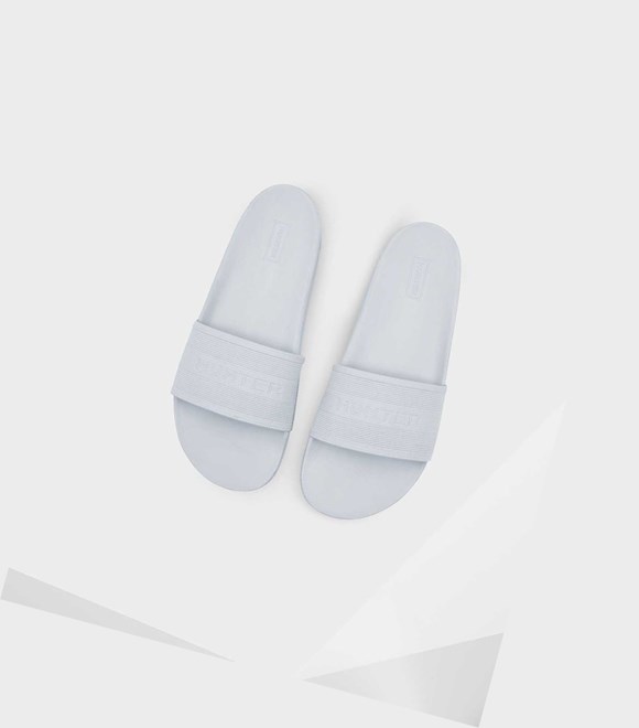 Women's Hunter Original Elastic Slides Grey | 4268753-YD