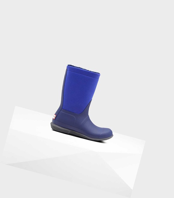 Women's Hunter Original Insulated Roll Top Sherpa Winter Boots Blue | 9517462-OM