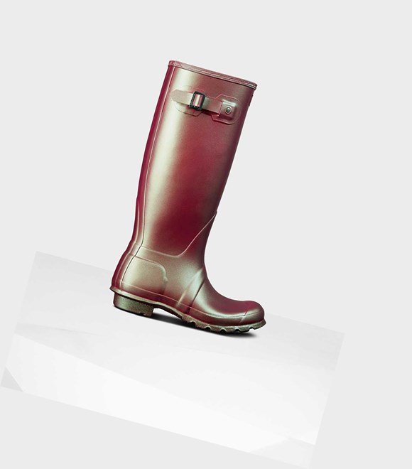 Women's Hunter Original Nebula Wellington Tall Boots Pink | 0569471-FV