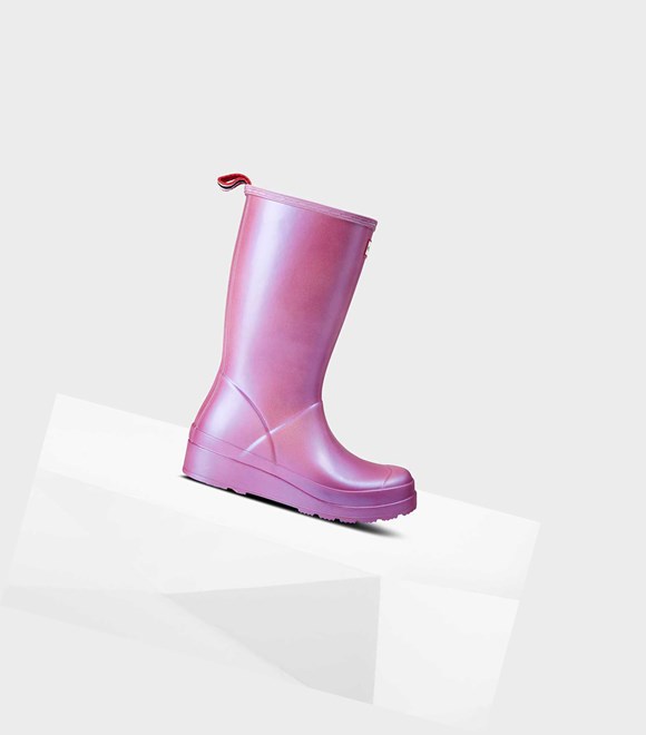 Women's Hunter Original Play Nebula Wellington Tall Boots Pink | 0745296-VR