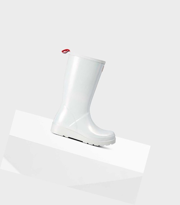 Women's Hunter Original Play Nebula Wellington Tall Boots Silver | 5782163-MY