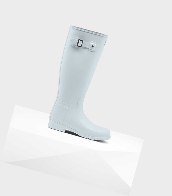 Women's Hunter Original Refined Wellington Tall Boots Grey | 1342950-HP