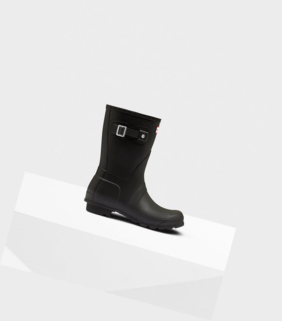 Women's Hunter Original Short Boots Black | 9834075-QN