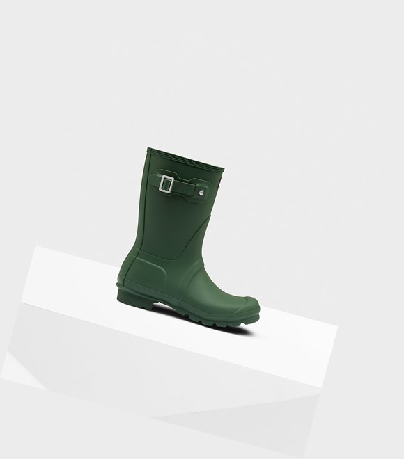 Women's Hunter Original Short Boots Green | 0914236-PK