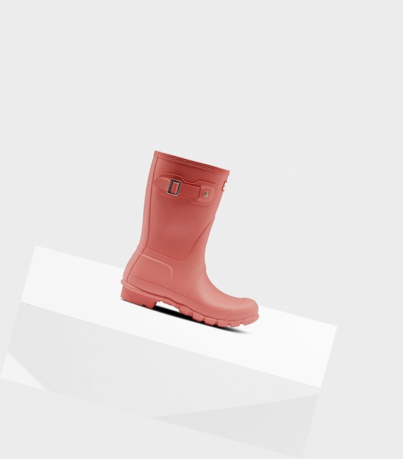 Women's Hunter Original Short Boots Pink | 7351620-FW