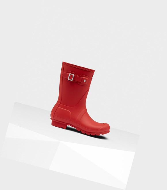 Women's Hunter Original Short Boots Red | 6483701-EF