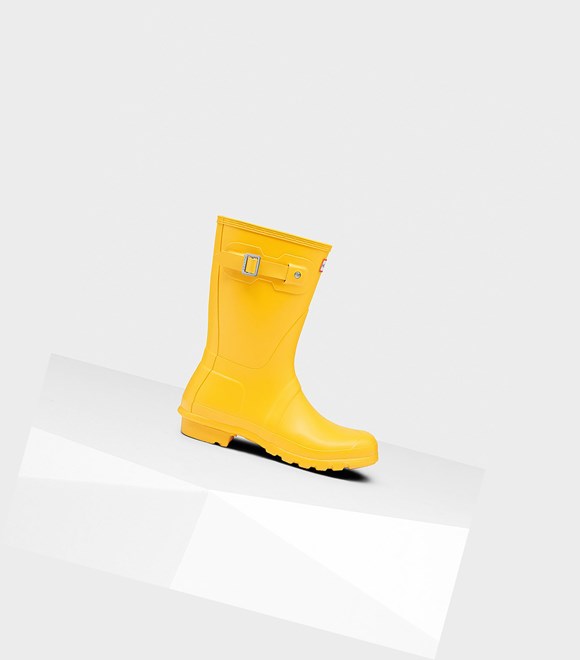 Women's Hunter Original Short Boots Yellow | 0342971-HA