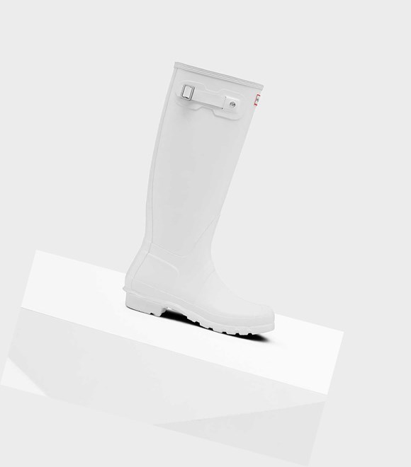Women's Hunter Original Wellington Tall Boots White | 7691302-GX