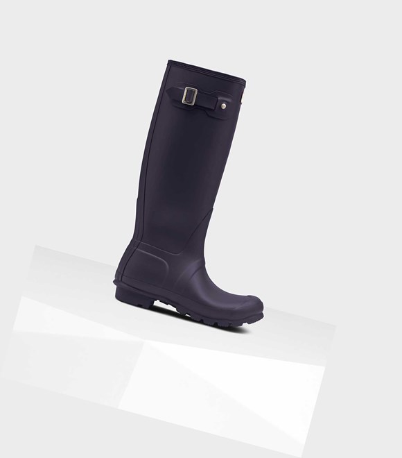 Women's Hunter Original Wellington Tall Boots Purple | 8376051-EH