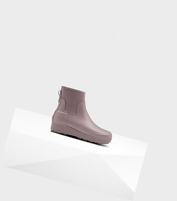Women's Hunter Refined Slim Fit Neoprene Chelsea Chelsea Boots Purple | 5964387-KI