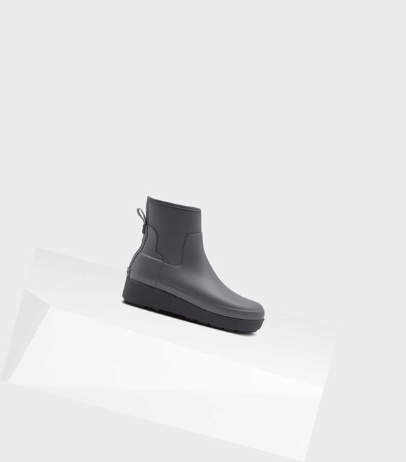 Women's Hunter Refined Slim Fit Neoprene Creeper Chelsea Boots Grey | 8730541-IR