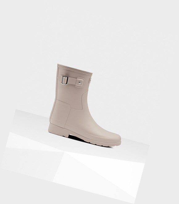 Women's Hunter Refined Slim Fit Short Boots Grey | 8609371-ZV