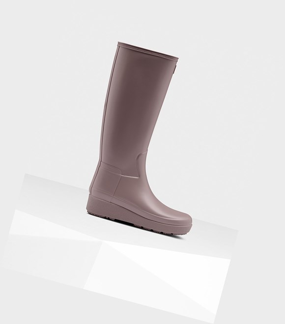 Women's Hunter Refined Slim Fit Tall Tall Boots Purple | 0952137-KI