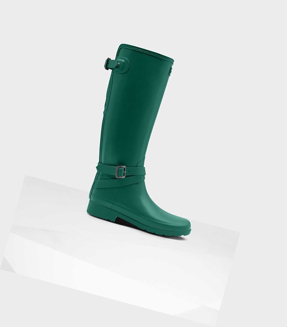 Women's Hunter Refined Slim Fit Tall Wellington Adjustable Tall Boots Green | 6830159-FO