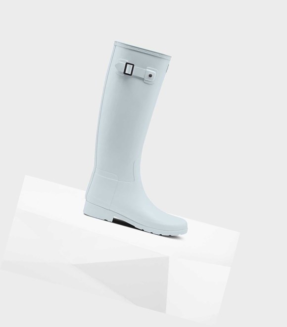 Women's Hunter Refined Slim Fit Wellington Tall Boots Grey | 1605794-BF