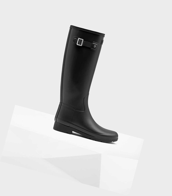 Women's Hunter Refined Slim Fit Wellington Tall Boots Black | 4630281-NW
