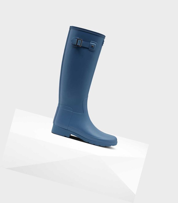 Women's Hunter Refined Slim Fit Wellington Tall Boots Blue | 6240319-SK