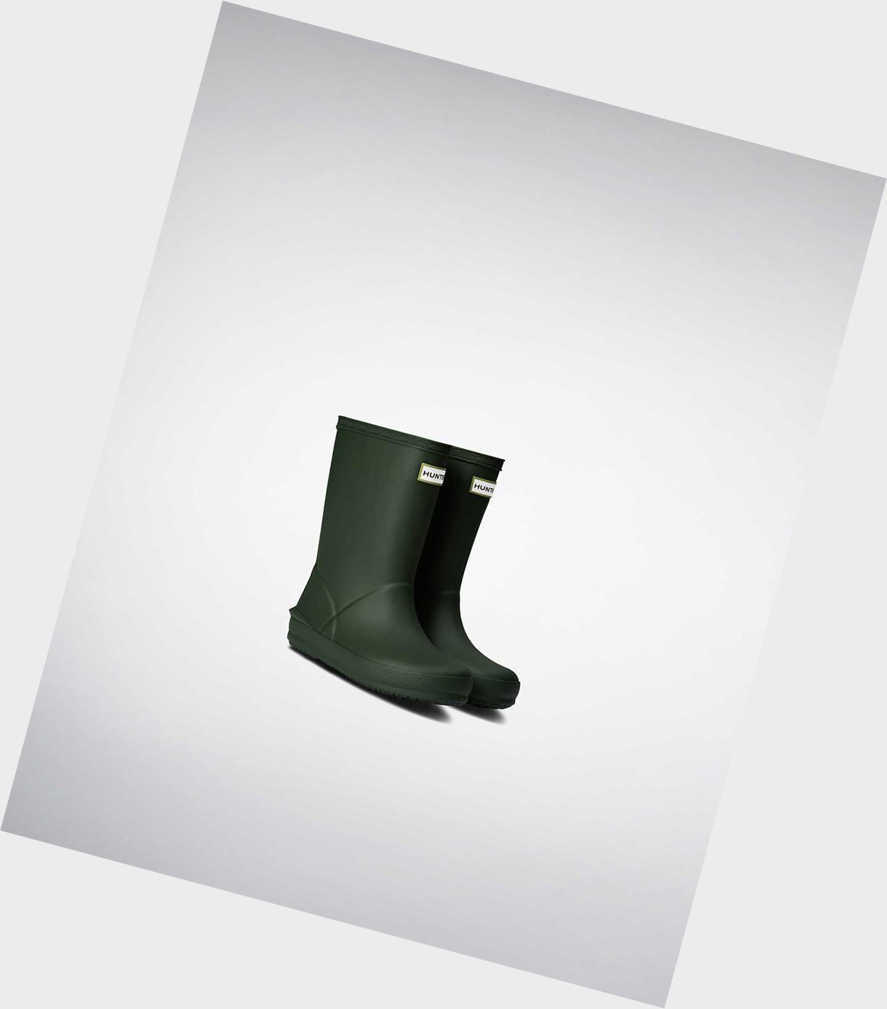 Kids' Hunter First Norris Wellington Short Boots Green | 8670429-RC