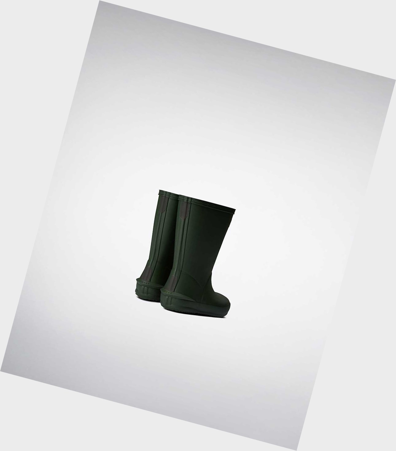 Kids' Hunter First Norris Wellington Short Boots Green | 8670429-RC