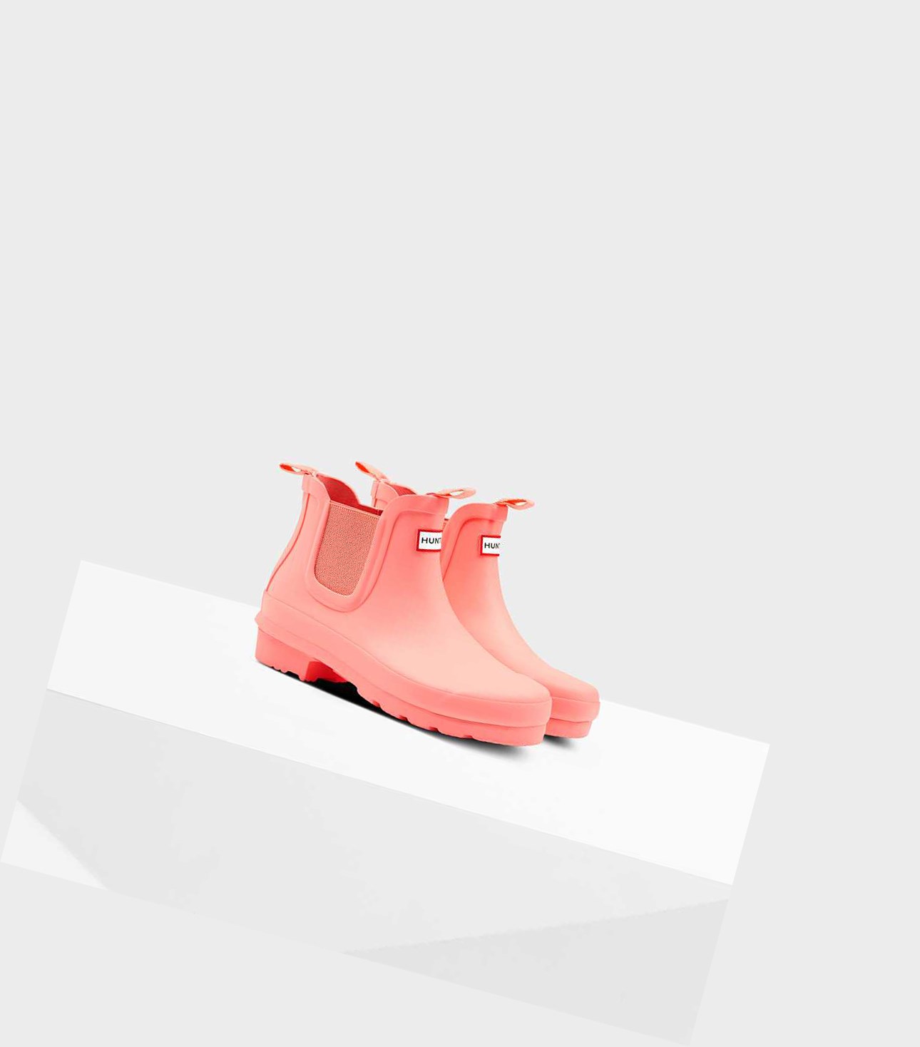 Kids' Hunter Original Big Chelsea Boots Pink | 3976851-ZE