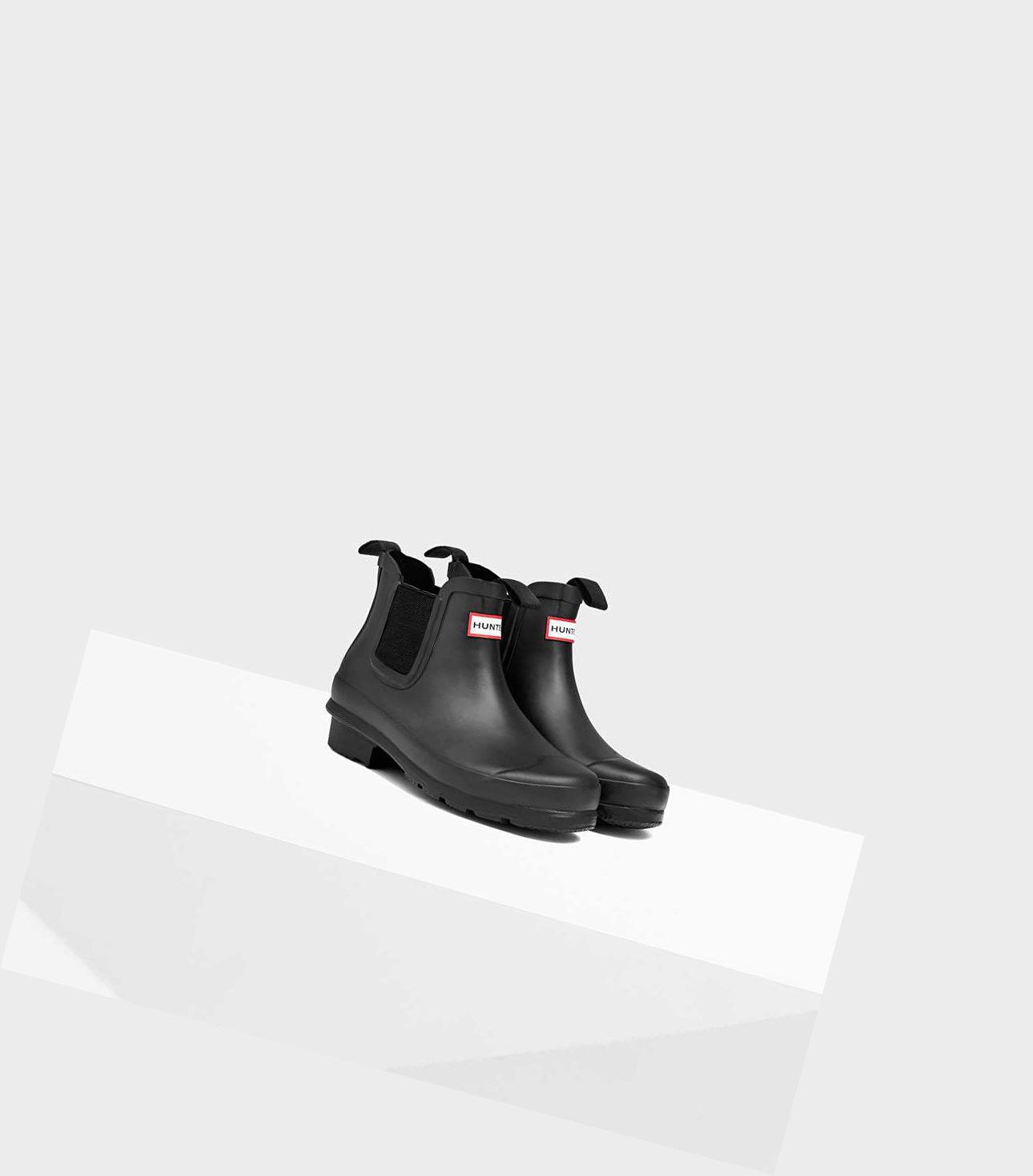 Kids' Hunter Original Big Chelsea Boots Black | 8756392-HZ