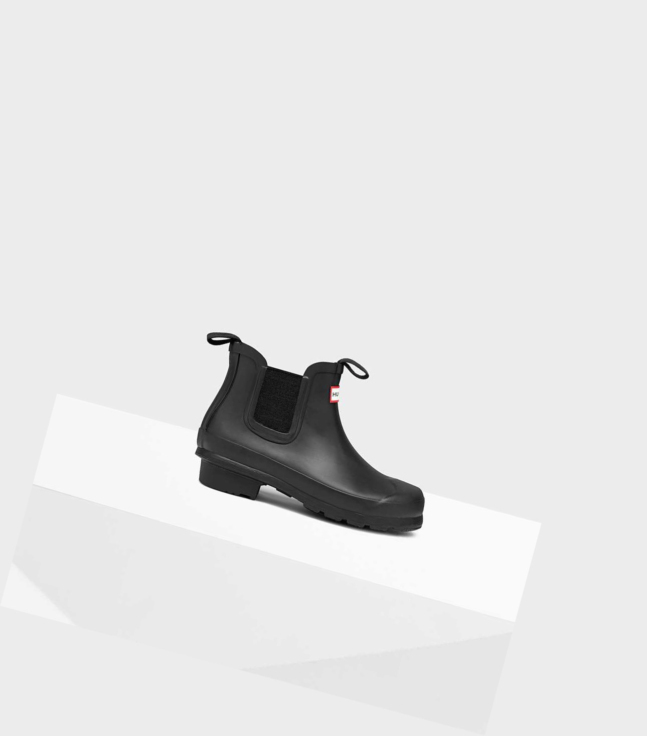 Kids\' Hunter Original Big Chelsea Boots Black | 8756392-HZ