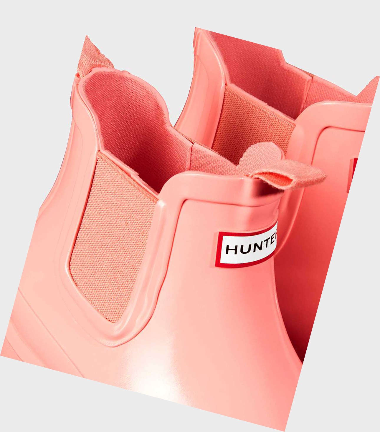 Kids' Hunter Original Big Gloss Chelsea Boots Pink | 6285409-SP