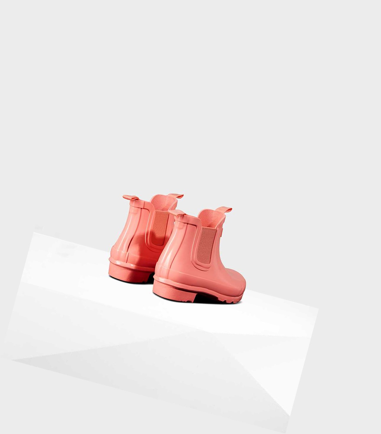 Kids' Hunter Original Big Gloss Chelsea Boots Pink | 6285409-SP