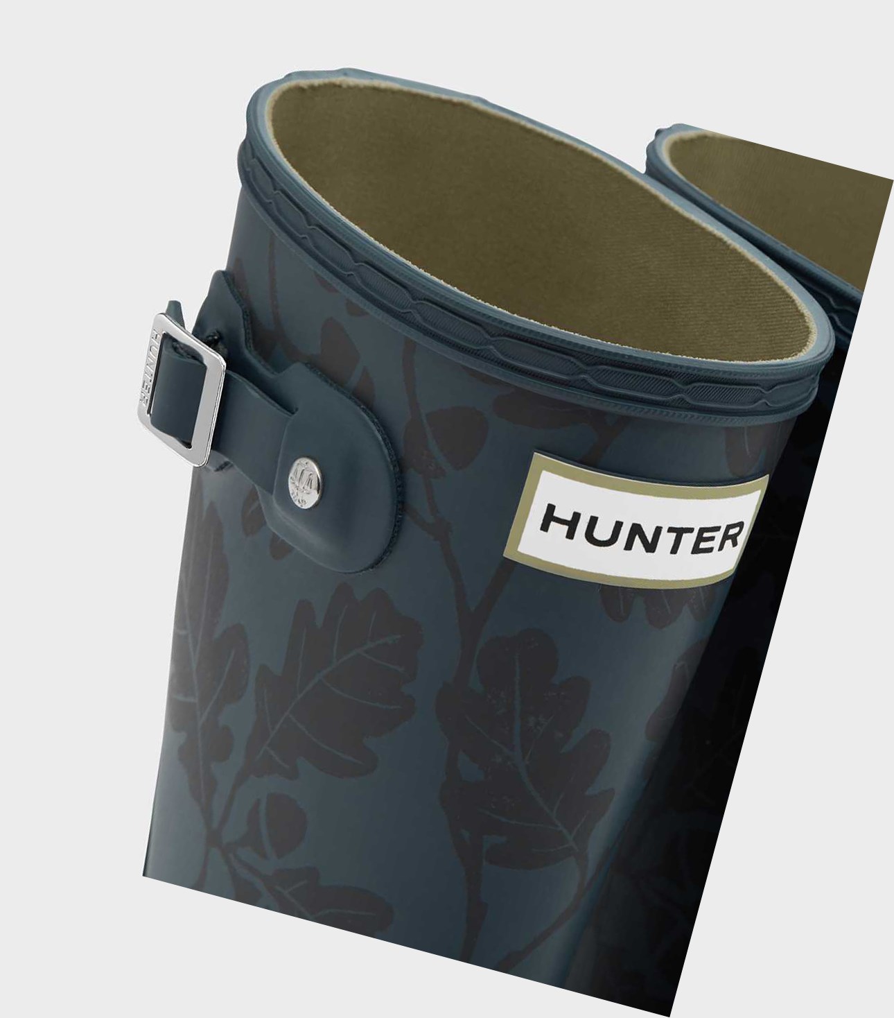 Kids' Hunter Original Big National Trust Print Wellington Short Boots Blue | 1942308-IY