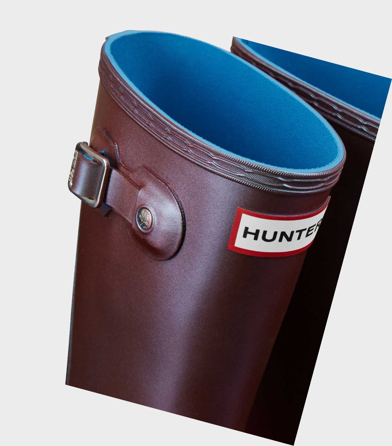 Kids' Hunter Original Big Nebula Wellington Short Boots Blue | 2679408-YT