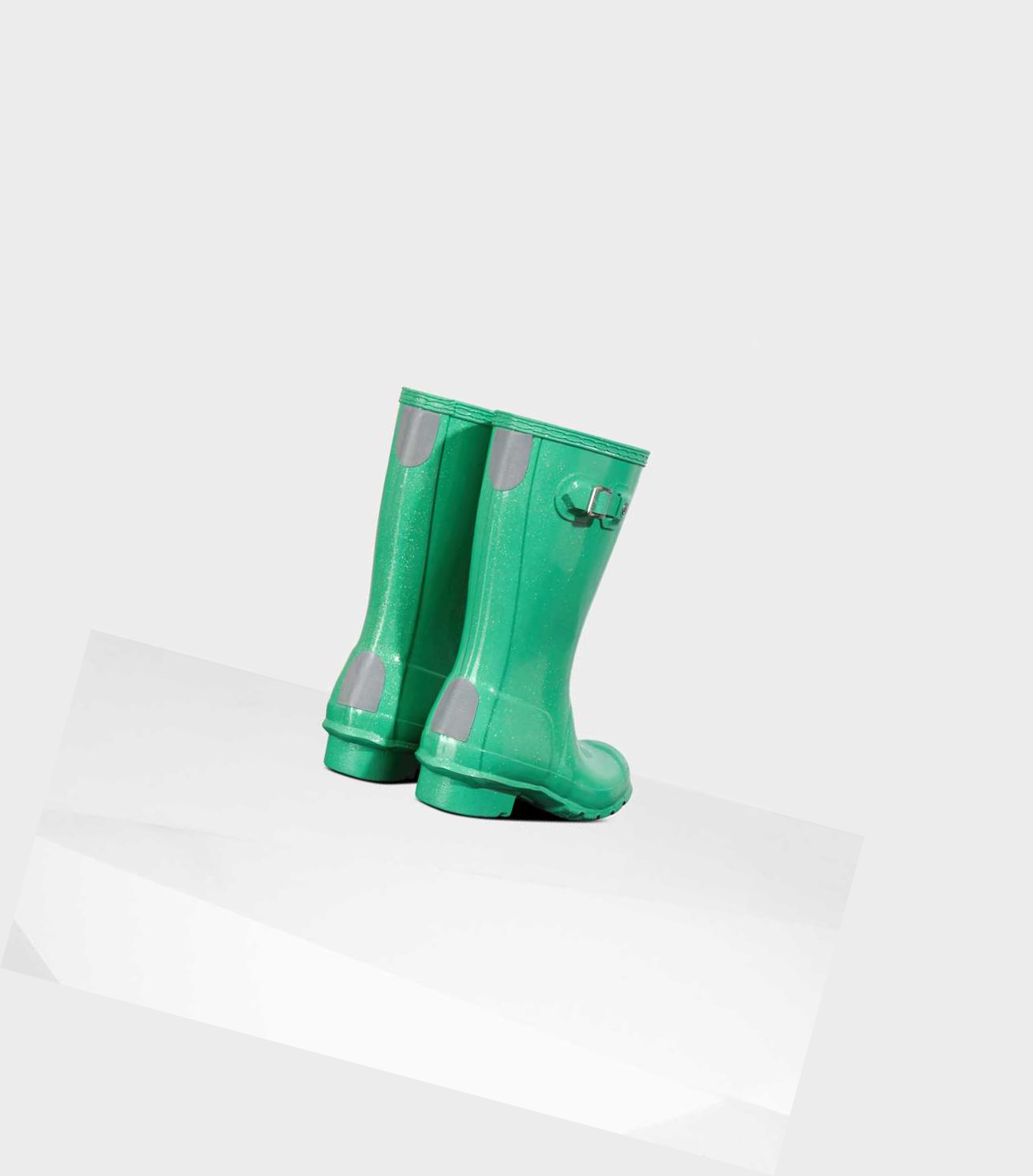 Kids' Hunter Original Big Starcloud Wellington Short Boots Green | 0369745-QF