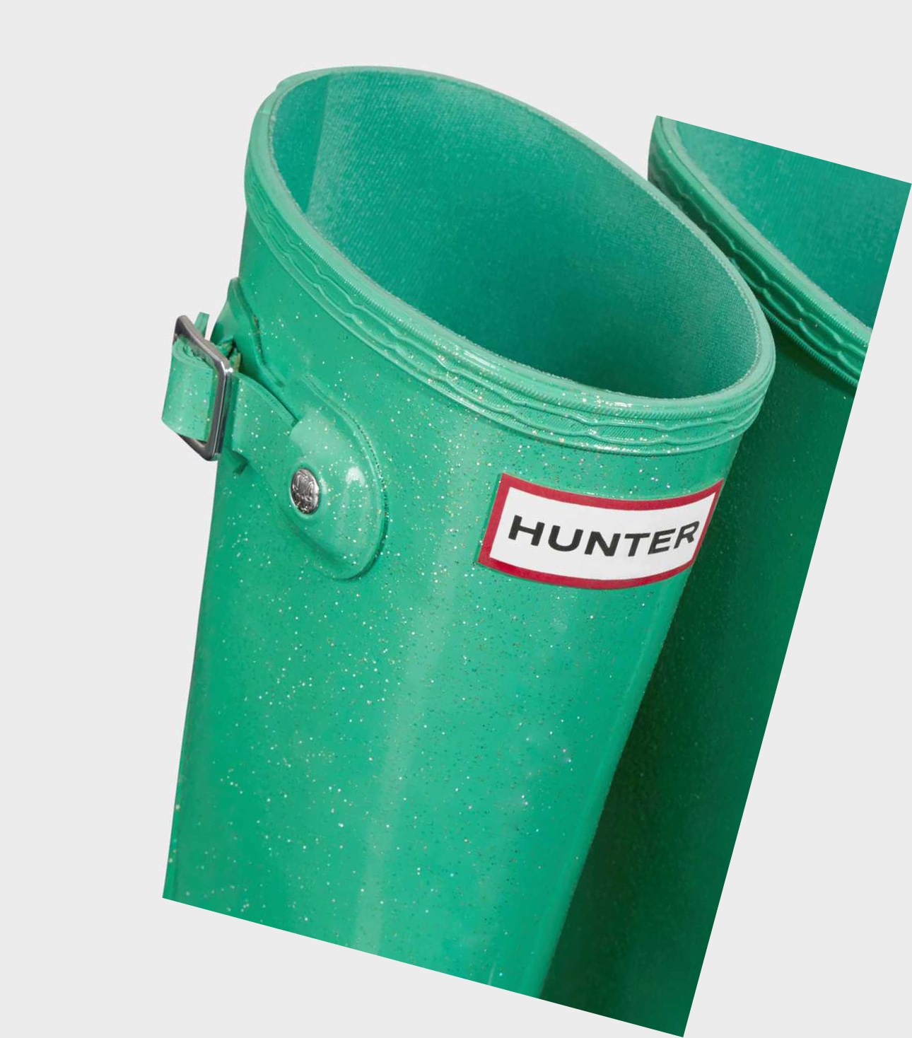 Kids' Hunter Original Big Starcloud Wellington Short Boots Green | 0369745-QF