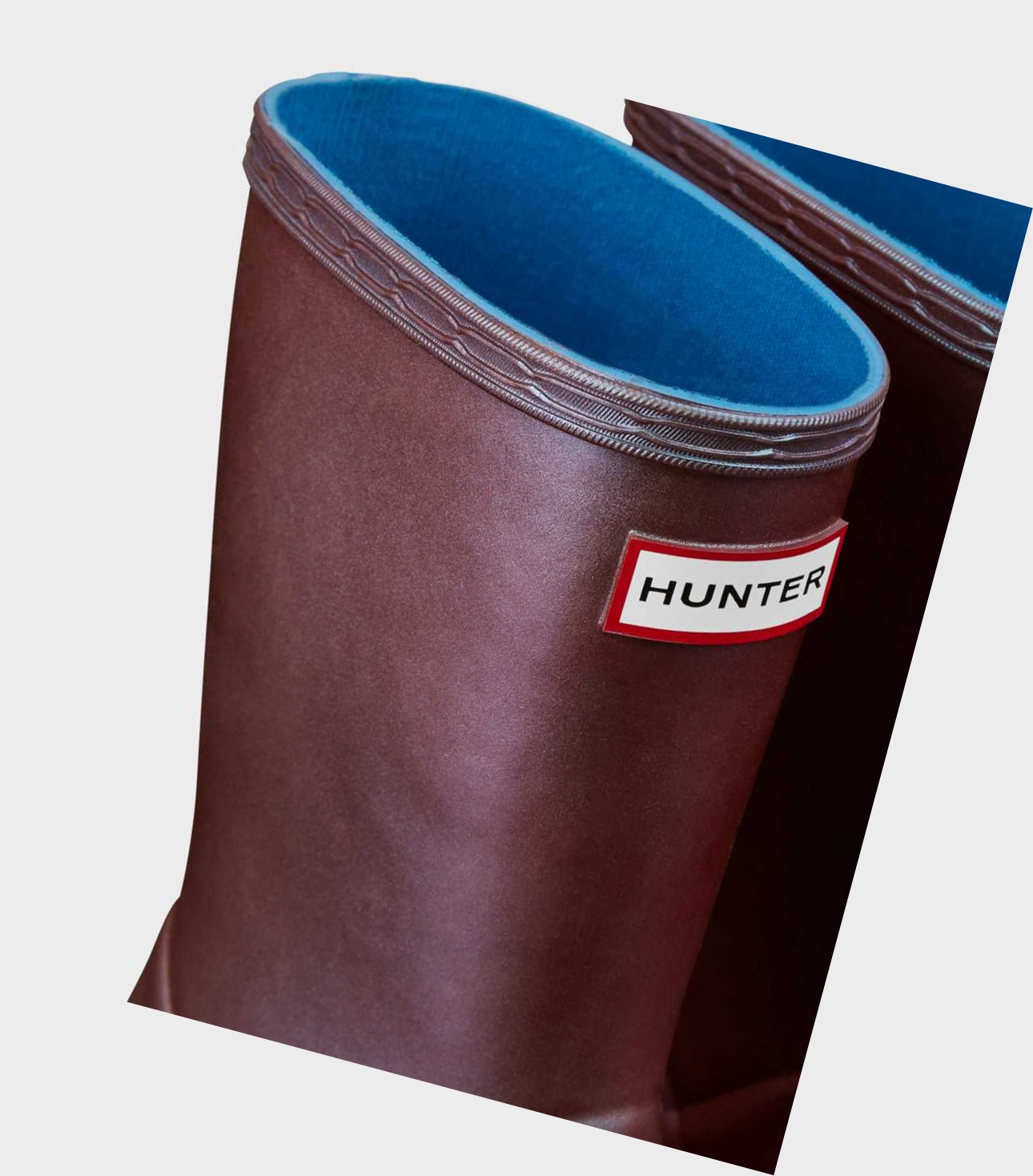 Kids' Hunter Original First Classic Nebula Wellington Short Boots Blue | 2897041-CZ