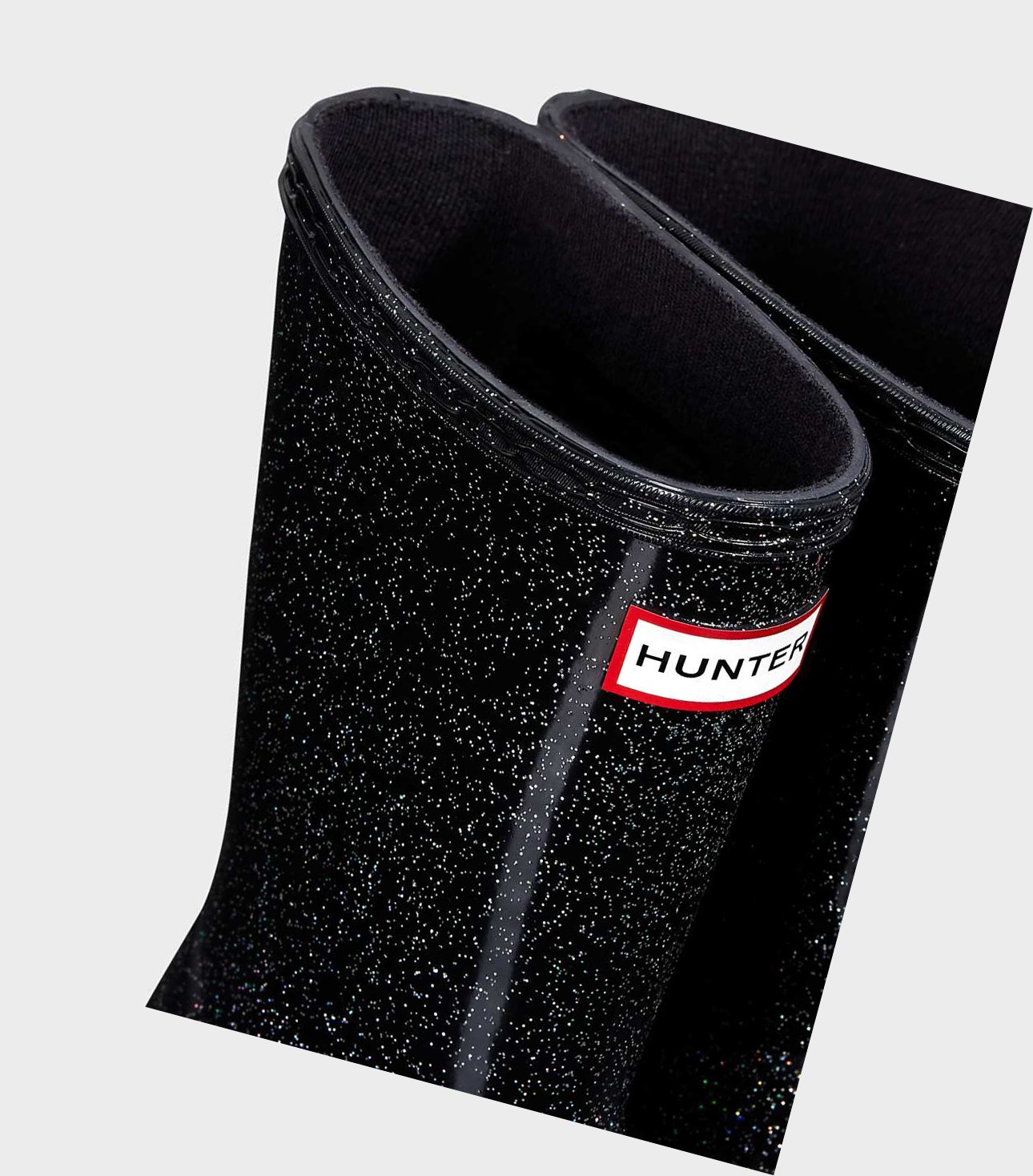 Kids' Hunter Original First Classic Starcloud Wellington Short Boots Black | 2610947-PL