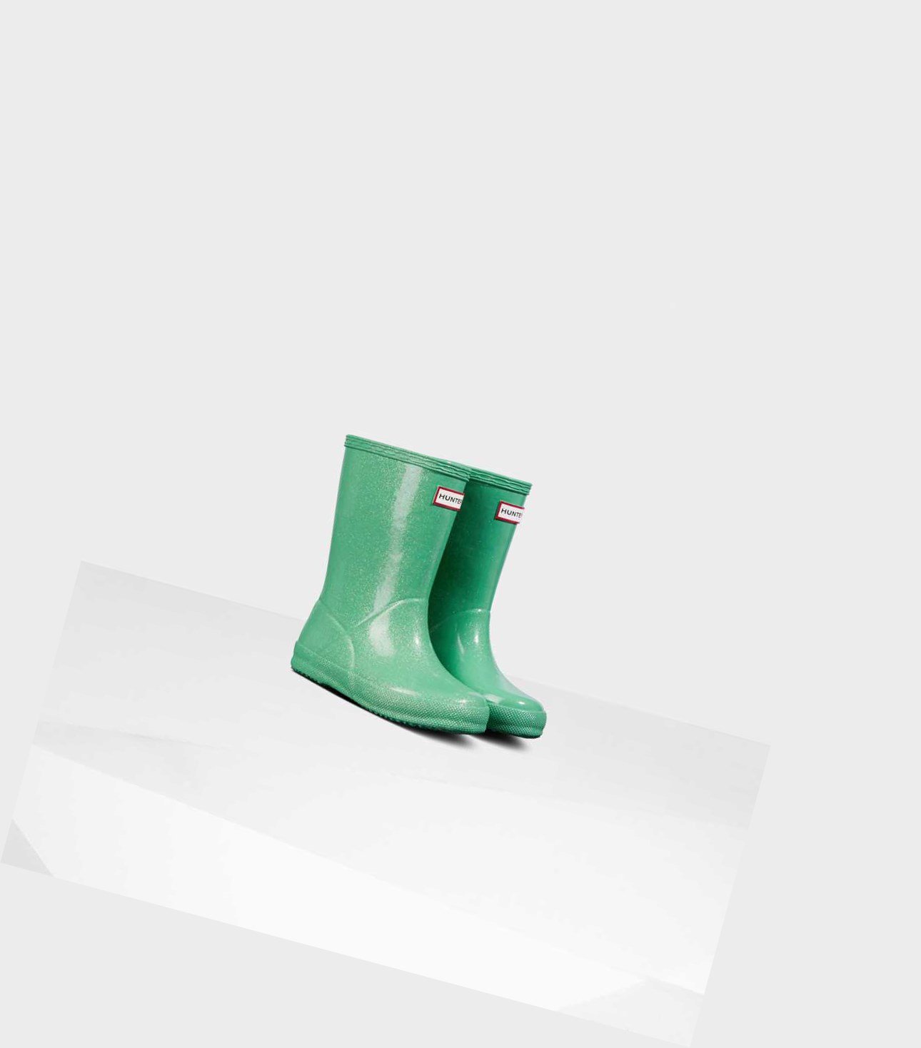 Kids' Hunter Original First Classic Starcloud Wellington Short Boots Green | 3851067-YC