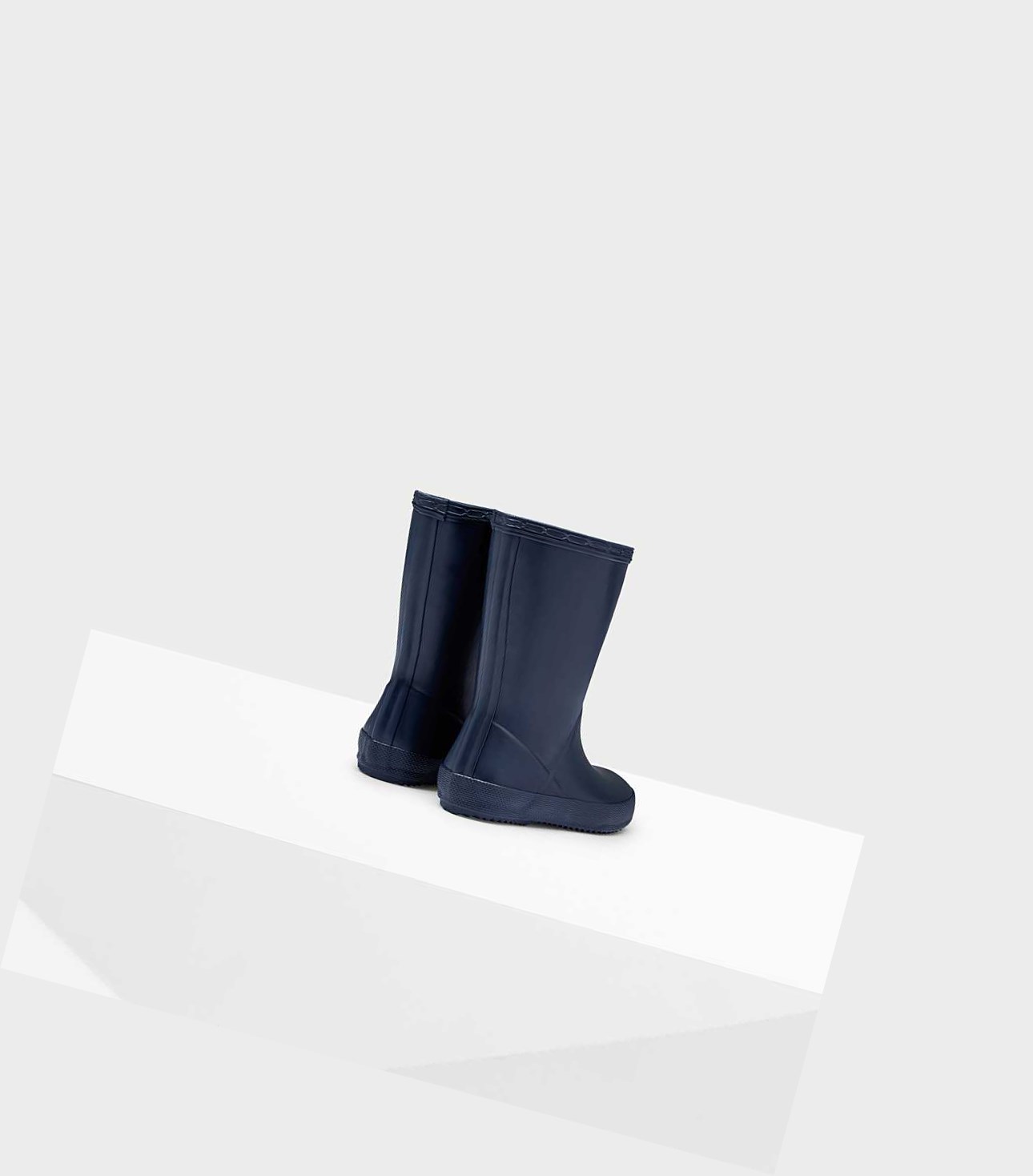 Kids' Hunter Original First Classic Wellington Short Boots Navy | 0825673-VJ