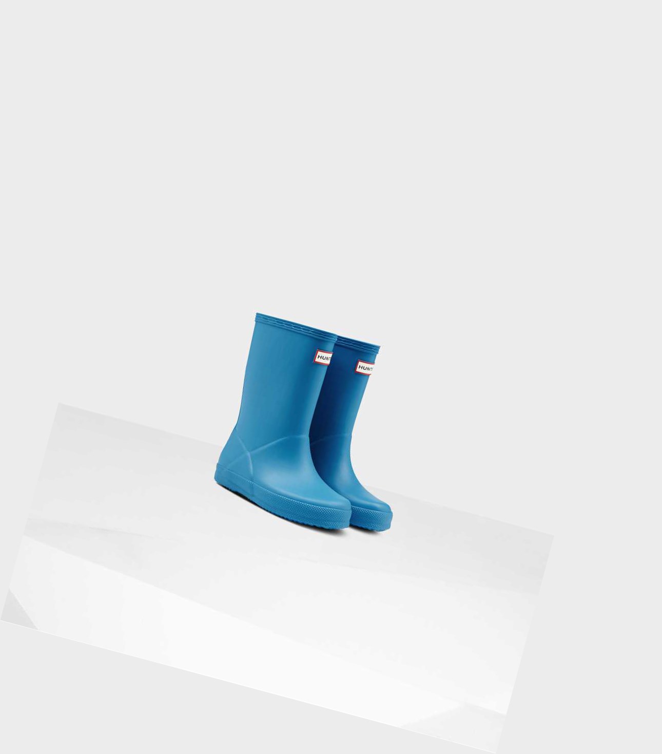 Kids' Hunter Original First Classic Wellington Short Boots Blue | 5396710-IC
