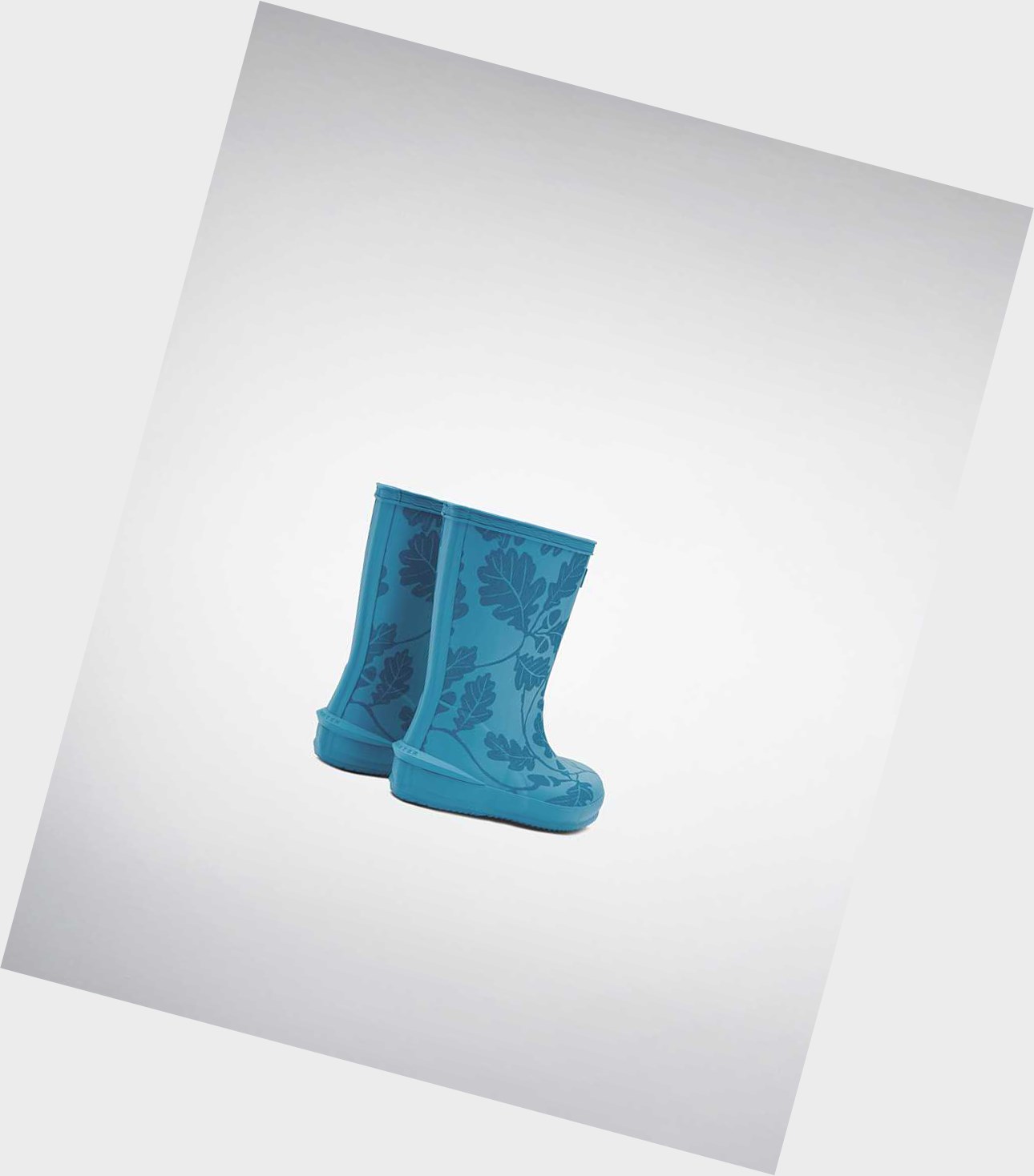 Kids' Hunter Original First National Trust Print Wellington Short Boots Blue | 3579142-QD