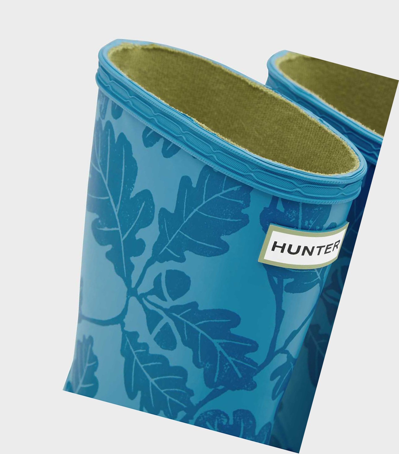 Kids' Hunter Original First National Trust Print Wellington Short Boots Blue | 3579142-QD